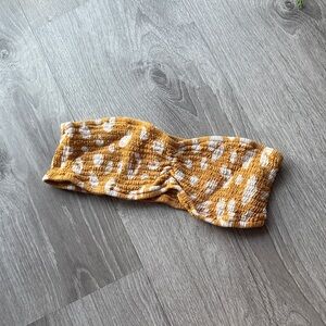 Gillia Mustard and White Bandeau